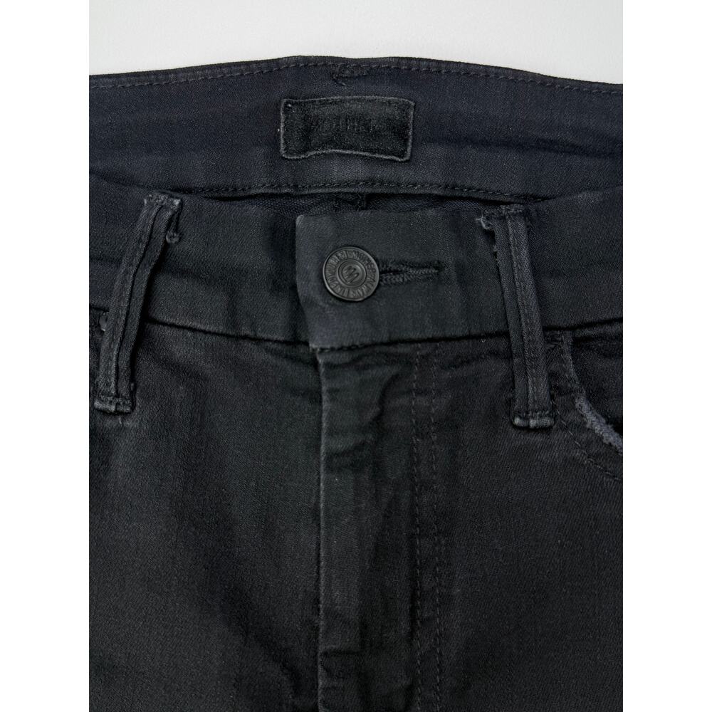 MOTHER High Waist Looker Jean In Not Guilty Black Size 24 Made In USA - Picture 3 of 9